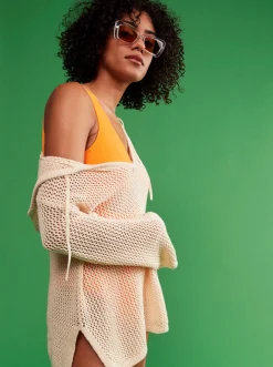 After Beach Break - Poncho-Hoodie Fur Frauen><noscript><img width=