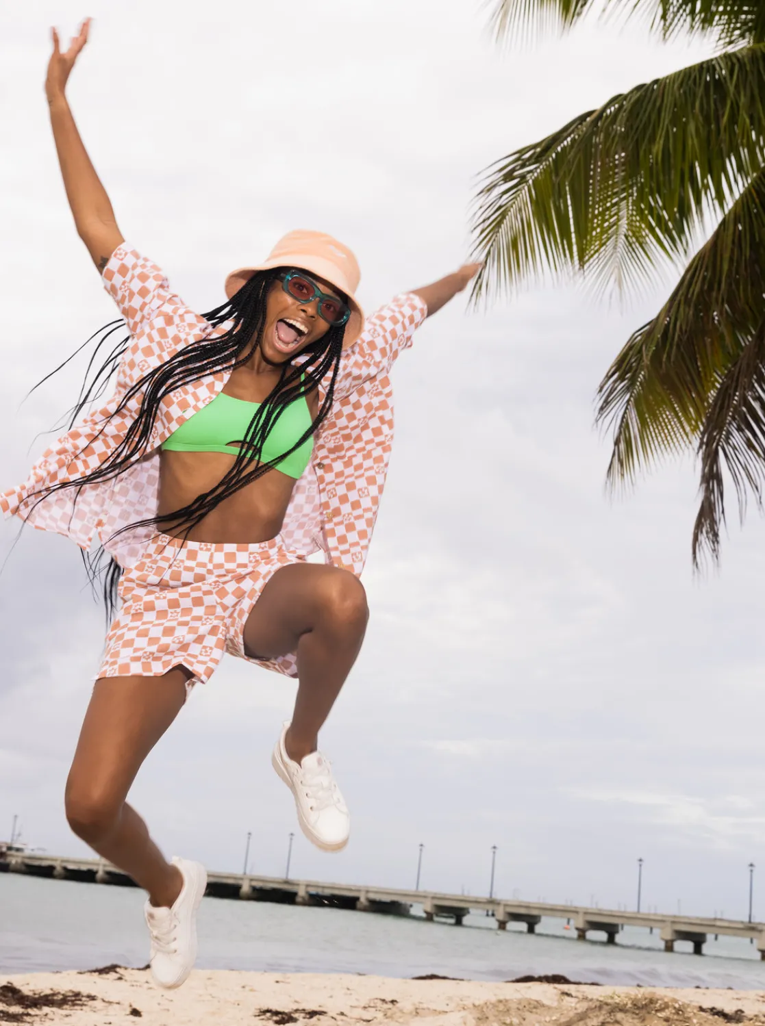 Aloha Sunset Check - Kurzarmliges Hemd Fur Frauen>Roxy Cheap