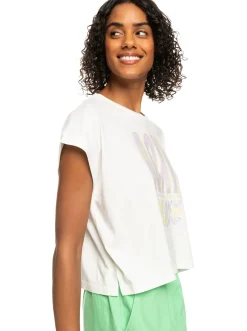 Alone On The Beach - T-Shirt Mit Boxy Fit Fur Frauen>Roxy Clearance