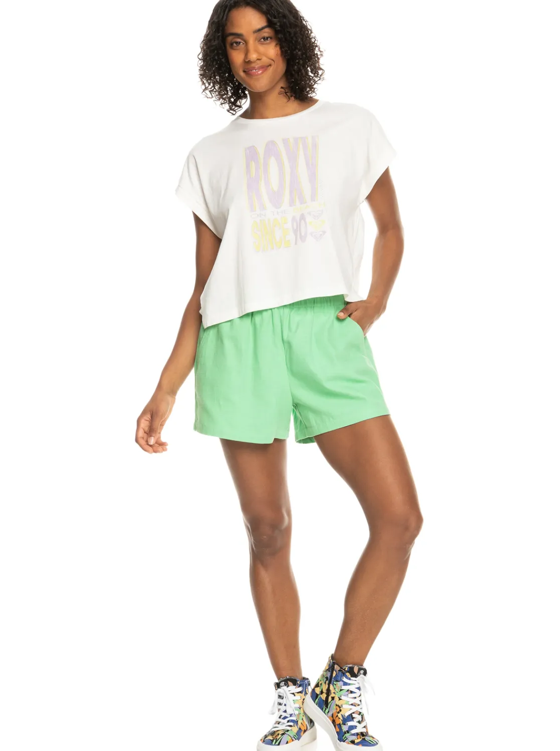 Alone On The Beach - T-Shirt Mit Boxy Fit Fur Frauen>Roxy Clearance