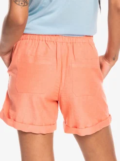 Another Kiss - Leinen Shorts Fur Frauen><noscript><img width=