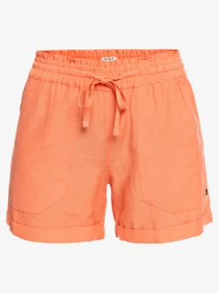 Another Kiss - Leinen Shorts Fur Frauen><noscript><img width=