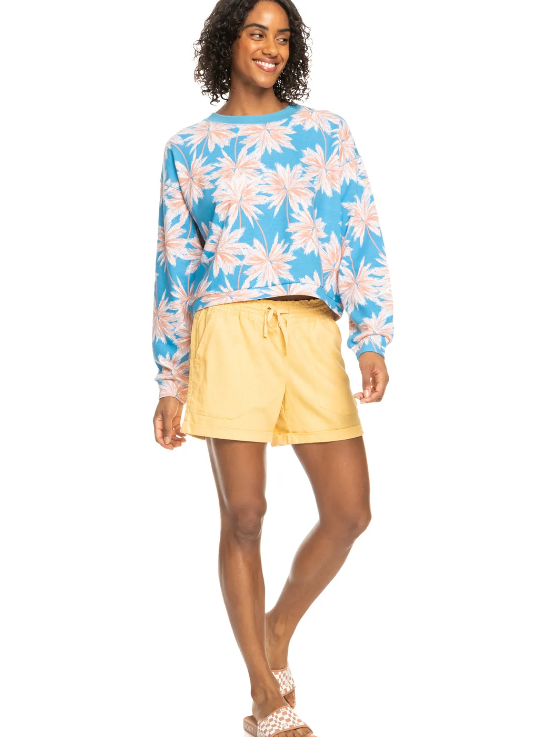 Another Kiss - Leinen Shorts Fur Frauen>Roxy Clearance