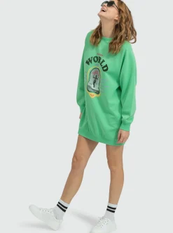 Breaking Waves - Sweatshirt-Kleid Fur Frauen><noscript><img width=