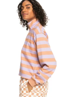 Carefree Vibe - Sweatshirt Mit Halbem Reisverschluss Fur Frauen><noscript><img width=