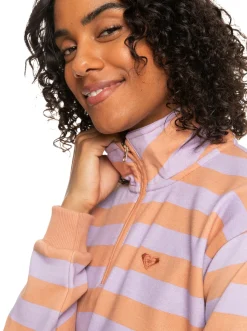 Carefree Vibe - Sweatshirt Mit Halbem Reisverschluss Fur Frauen><noscript><img width=