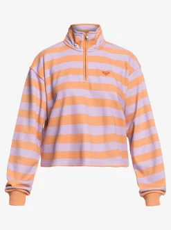 Carefree Vibe - Sweatshirt Mit Halbem Reisverschluss Fur Frauen><noscript><img width=
