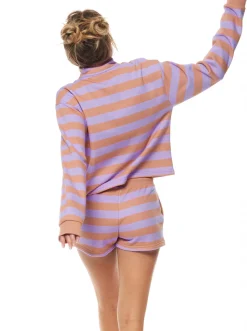 Carefree Vibe - Sweatshirt Mit Halbem Reisverschluss Fur Frauen><noscript><img width=