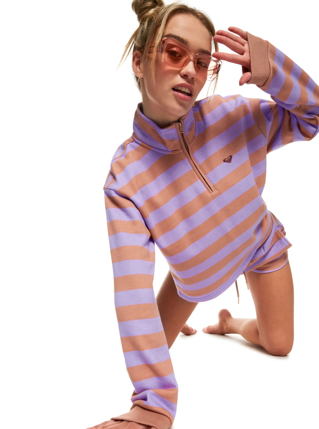 Carefree Vibe - Sweatshirt Mit Halbem Reisverschluss Fur Frauen>Roxy Best
