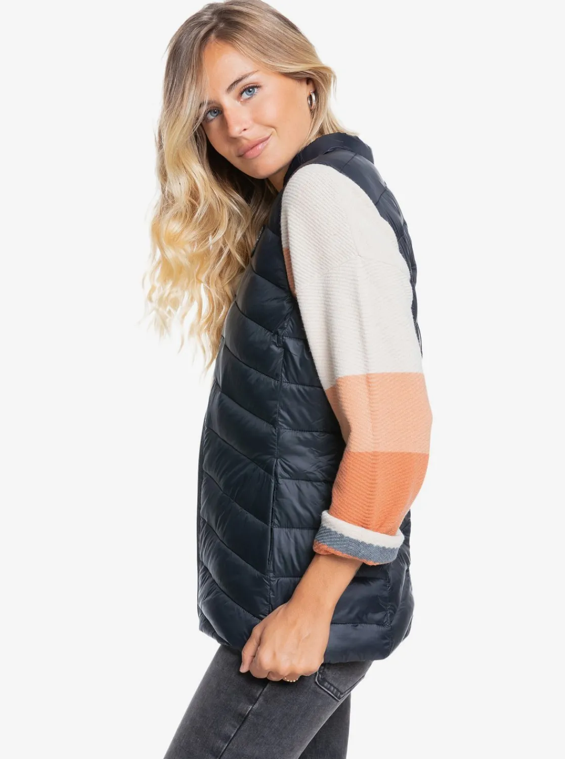 Coast Road - Wasserabweisende Leichte Verpackbare Gepolsterte Weste Fur Frauen>Roxy Outlet