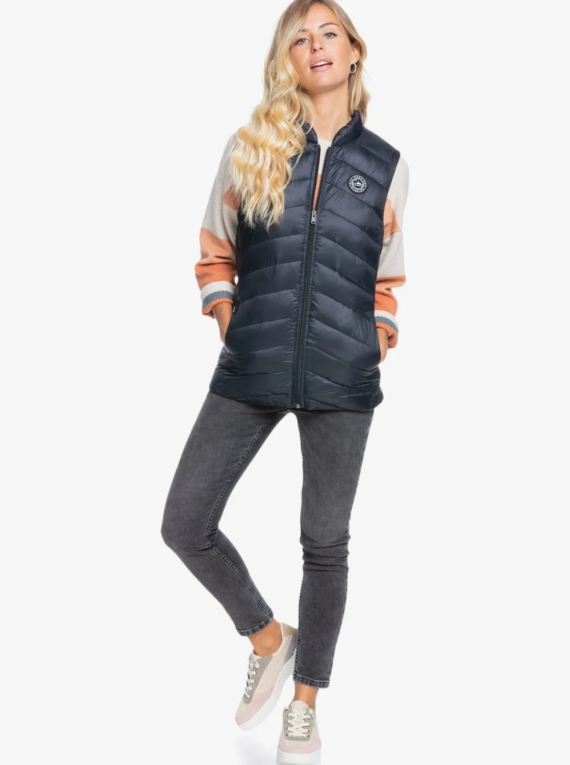 Coast Road - Wasserabweisende Leichte Verpackbare Gepolsterte Weste Fur Frauen>Roxy Outlet
