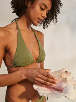 Current Coolness - Verlangertes Triangle-Bikinioberteil Fur Frauen><noscript><img width=