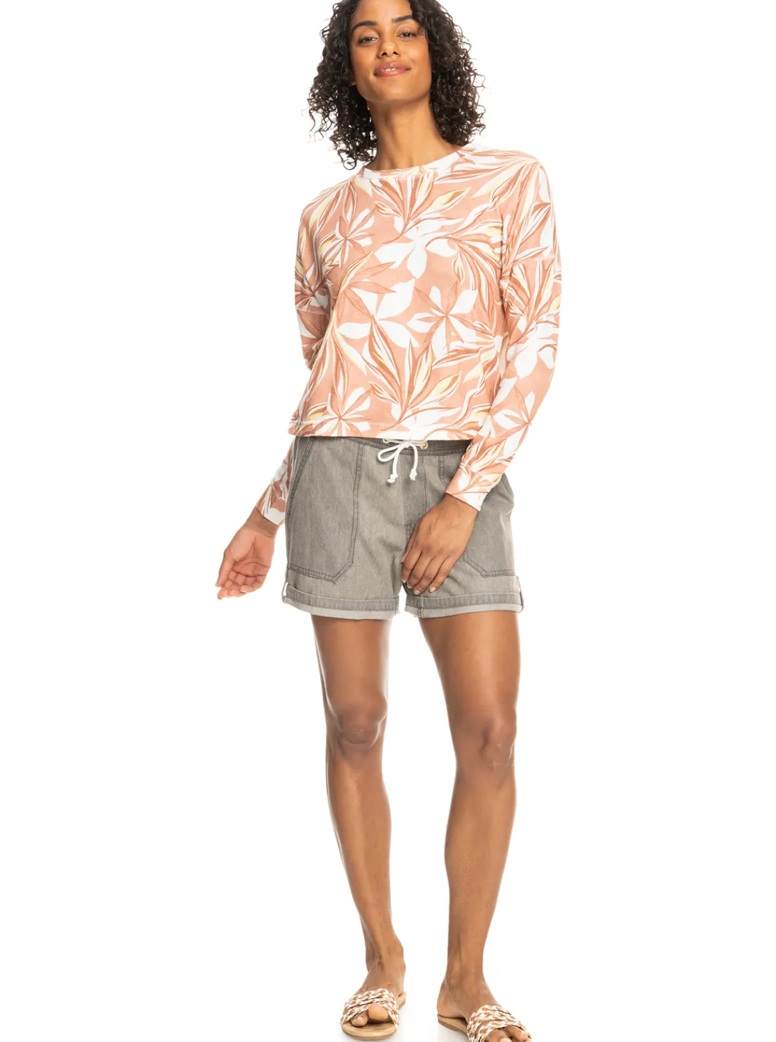 Current Mood - Langarm-Rippstrick-Top Fur Frauen>Roxy Cheap