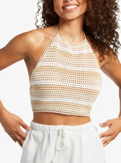 Daydreamer - Kurzeres Gestricktes Halter-Oberteil Fur Frauen><noscript><img width=