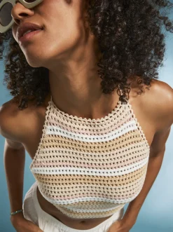 Daydreamer - Kurzeres Gestricktes Halter-Oberteil Fur Frauen><noscript><img width=
