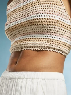 Daydreamer - Kurzeres Gestricktes Halter-Oberteil Fur Frauen><noscript><img width=