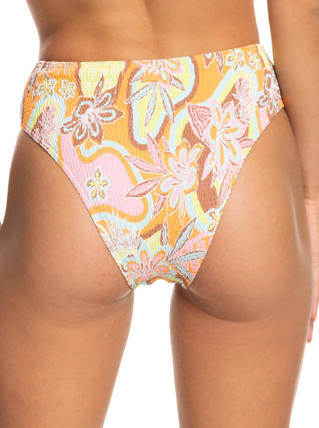 Floraldelic - Bikiniunterteil Mit Hohem Bund Fur Frauen>Roxy Cheap