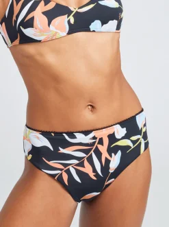 Hibiscus Wave - Bikiniunterteil Mit Mittelhohem Bund Fur Frauen>Roxy New