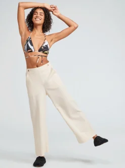 Hibiscus Wave - Tiki-Tri-Bikinioberteil Fur Frauen><noscript><img width=