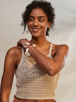Malibu Crush - Gestricktes Neckholder-Top Fur Frauen><noscript><img width=