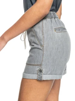 Milady Beach Grey Regular - Jeansshorts Fur Frauen>Roxy Cheap