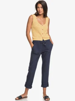 On The Seashore - Cargo Hose Aus Leinen Fur Frauen>Roxy Clearance