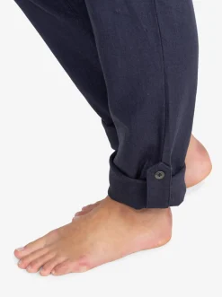 On The Seashore - Cargo Hose Aus Leinen Fur Frauen><noscript><img width=