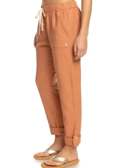 On The Seashore - Cargo Hose Aus Leinen Fur Frauen>Roxy New