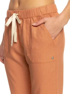 On The Seashore - Cargo Hose Aus Leinen Fur Frauen><noscript><img width=