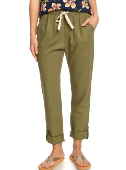 On The Seashore - Cargo Hose Aus Leinen Fur Frauen>Roxy Clearance