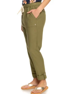 On The Seashore - Cargo Hose Aus Leinen Fur Frauen>Roxy Clearance