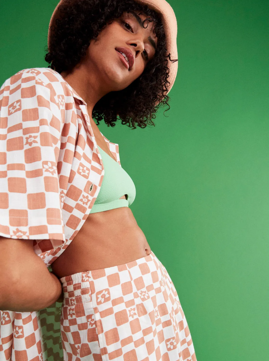 Over The Sun Check - Leichte Shorts Fur Frauen>Roxy Best