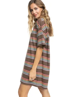 Play It Back - T-Shirt-Kleid Im Oversized Schnitt Fur Frauen>Roxy Fashion