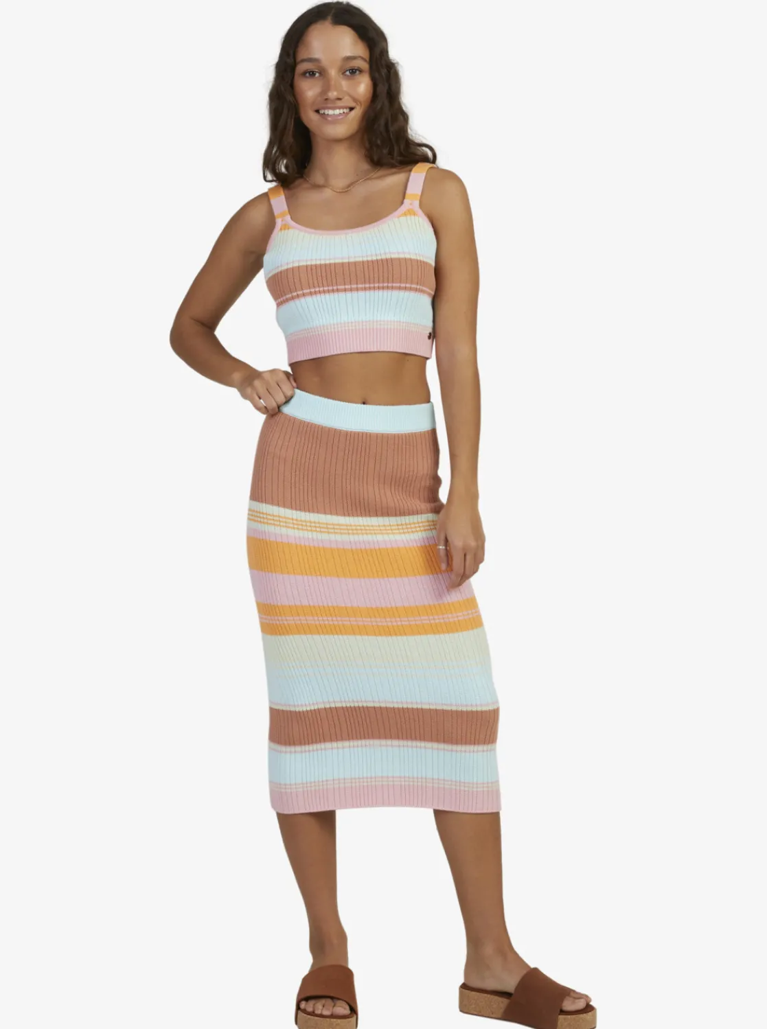 Playa Morning - Gestrickter Bodycon-Rock Fur Frauen>Roxy Online