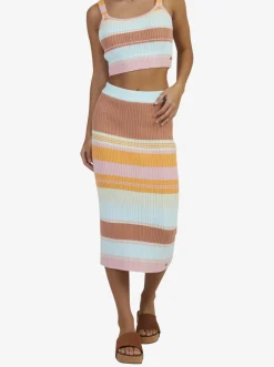 Playa Morning - Gestrickter Bodycon-Rock Fur Frauen><noscript><img width=