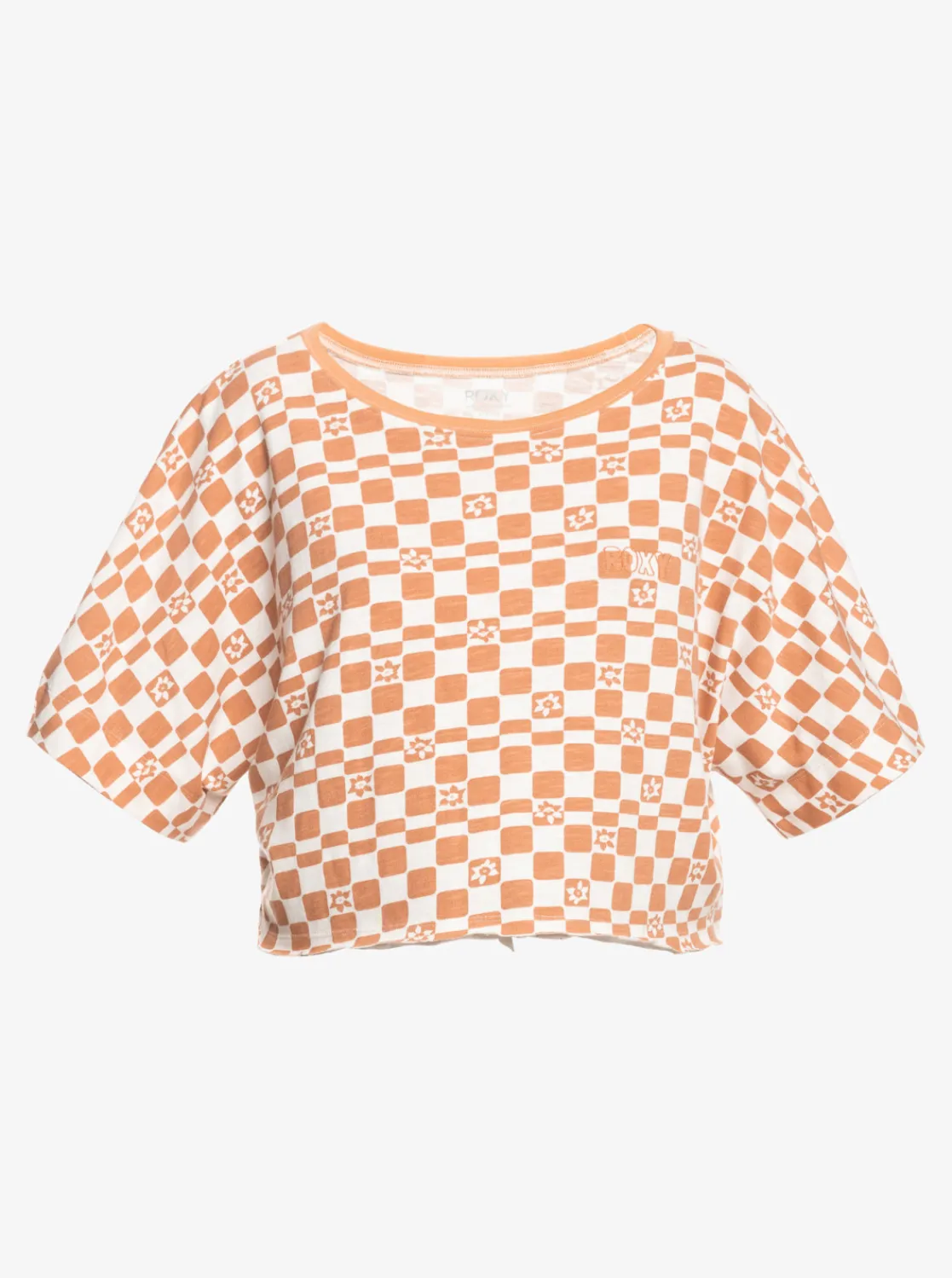 Power Check - Oversize Crop-T-Shirt Fur Frauen>Roxy Best Sale