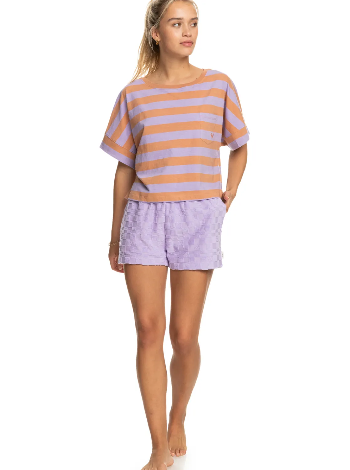 Stripy Sand - T-Shirt Fur Frauen>Roxy Hot