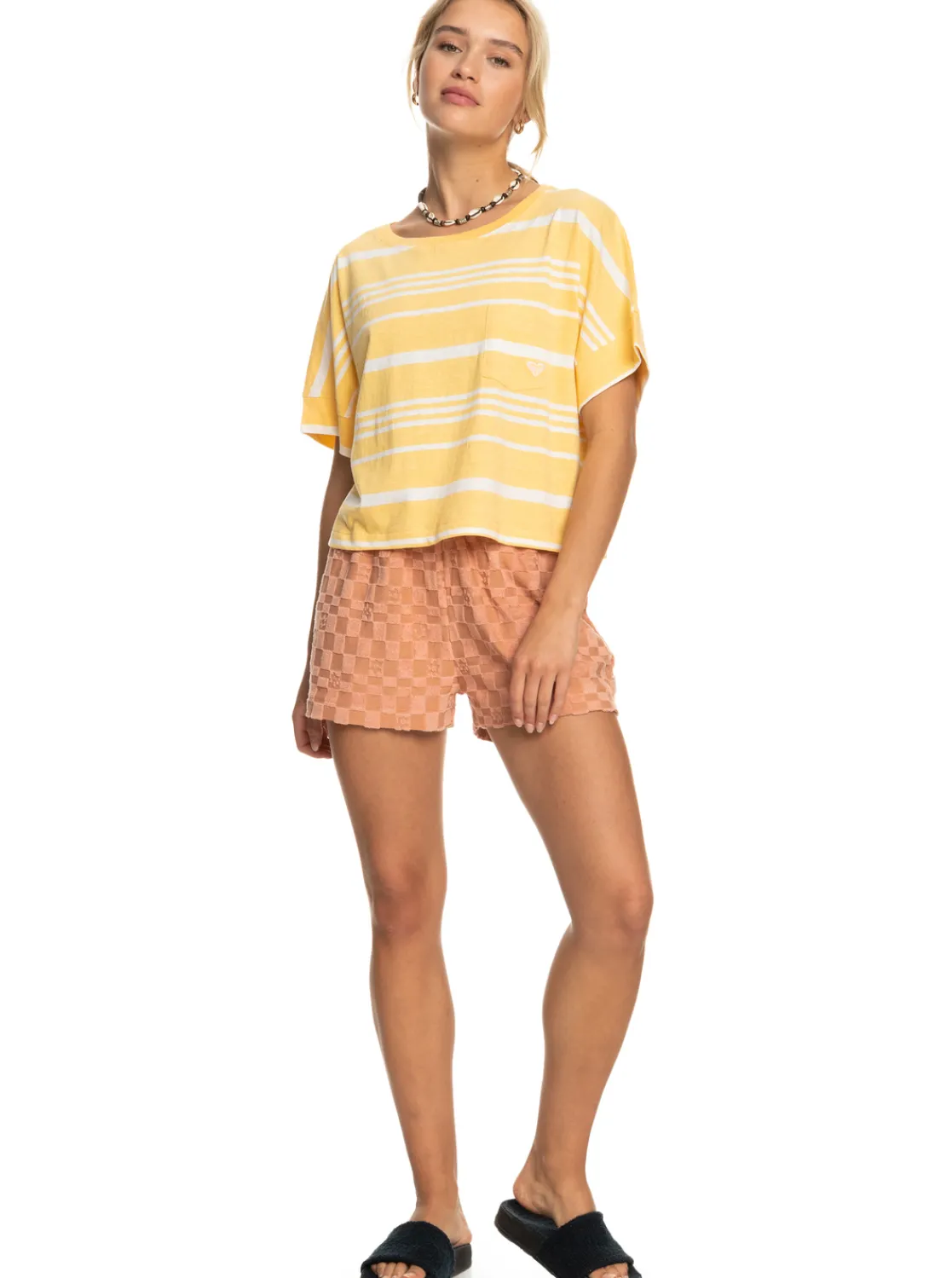 Stripy Sand - T-Shirt Fur Frauen>Roxy Clearance