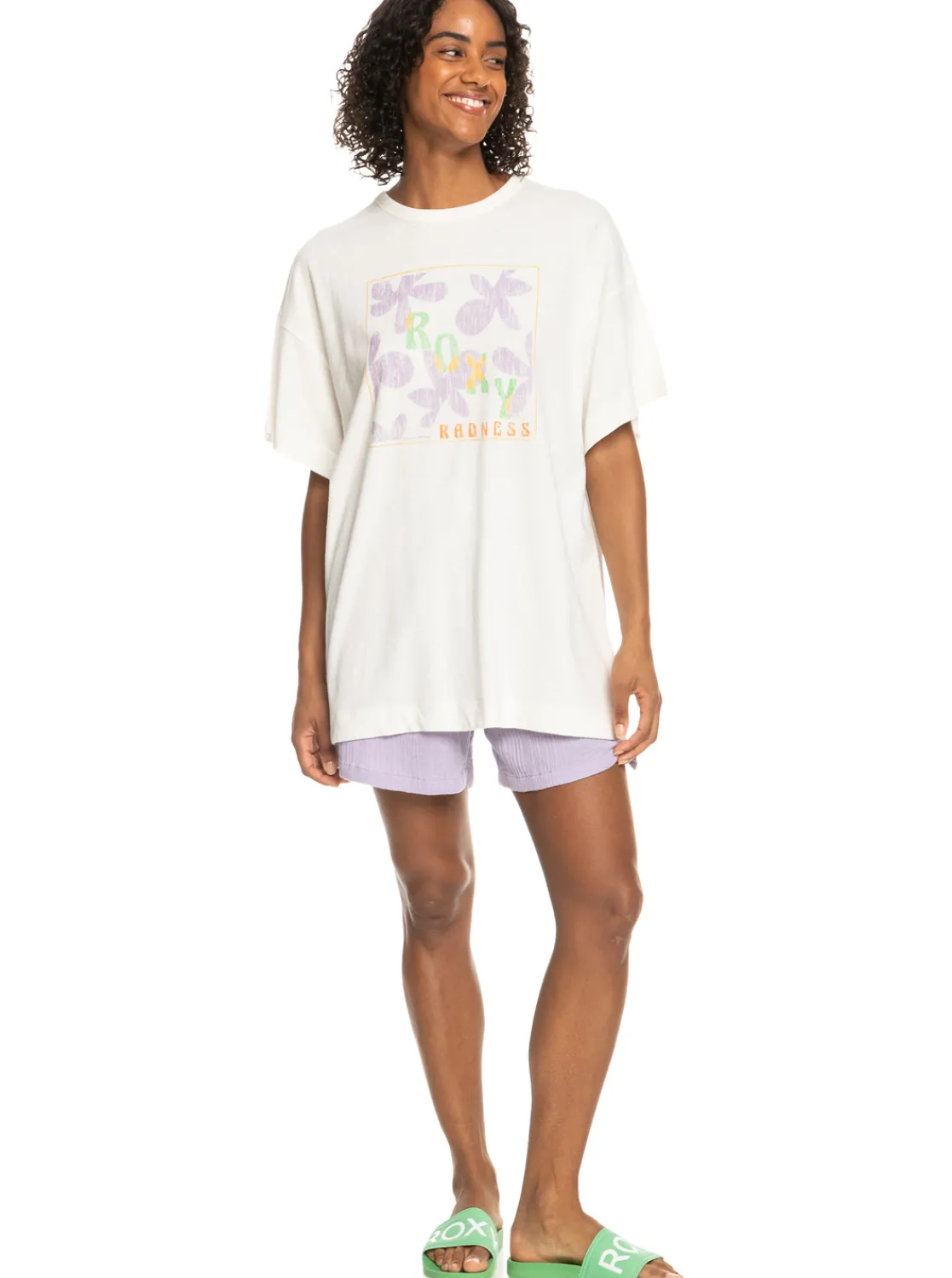Sweet Flowers - Oversize Boyfriend-T-Shirt Fur Frauen>Roxy Best Sale