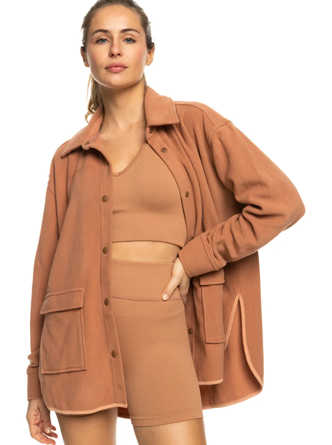 Tech Fleece - Fleece-Hemdjacke Fur Frauen>Roxy Shop