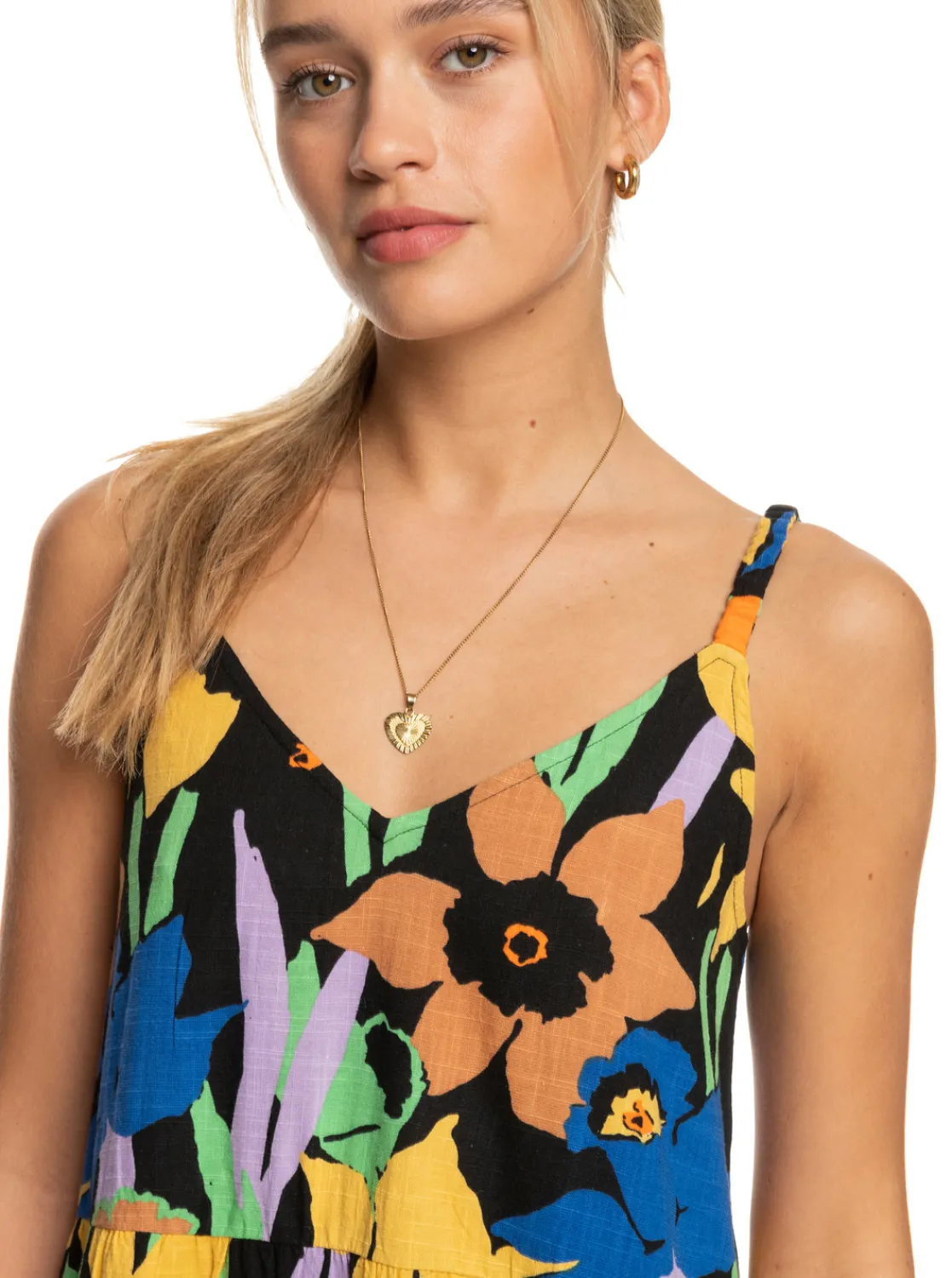 Waiting Line Printed - Midikleid Fur Frauen>Roxy Best
