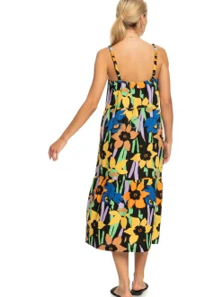 Waiting Line Printed - Midikleid Fur Frauen><noscript><img width=
