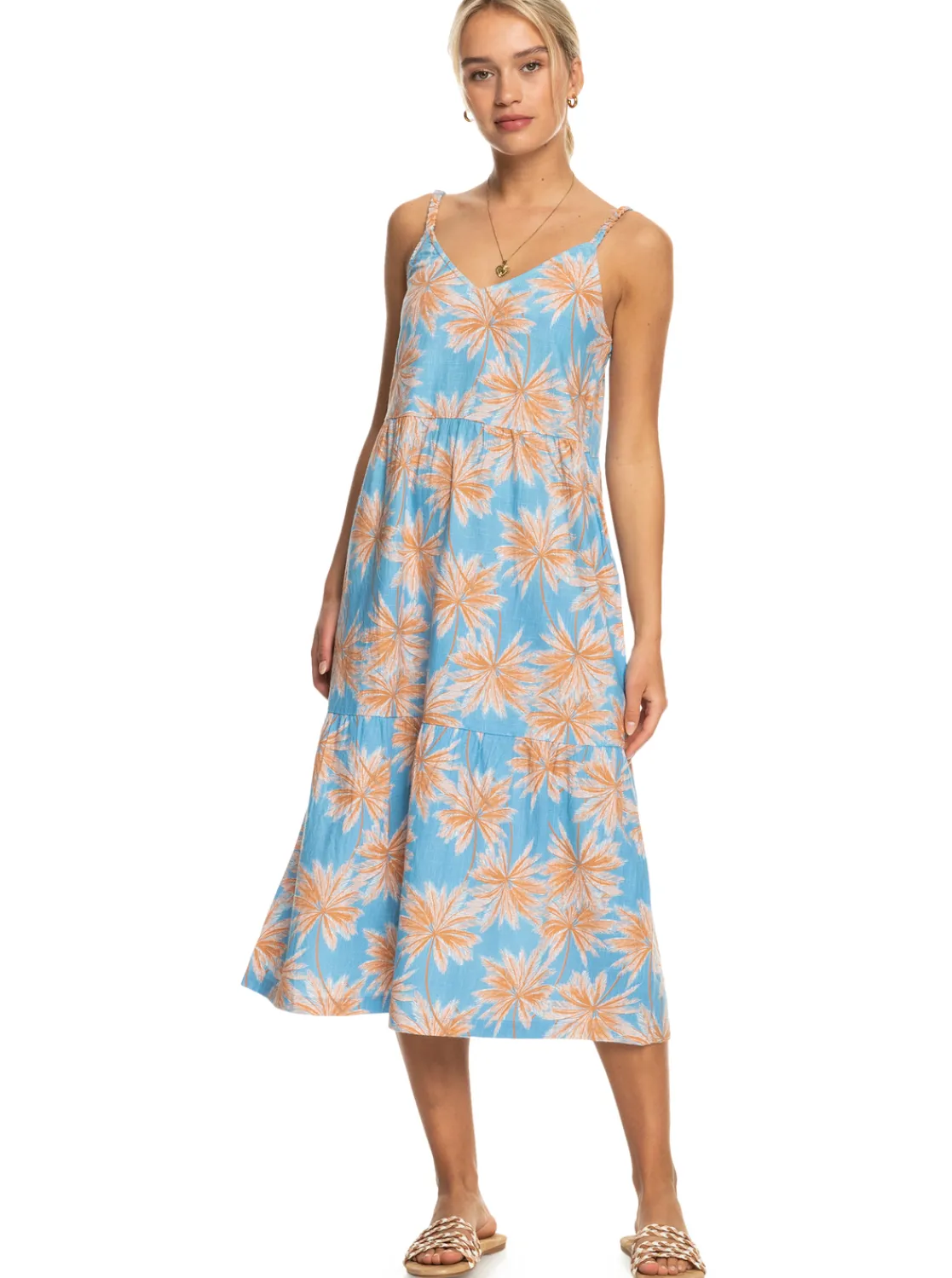 Waiting Line Printed - Midikleid Fur Frauen>Roxy New
