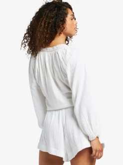What A Vibe - Crop Top Mit Langen Armeln Fur Frauen><noscript><img width=