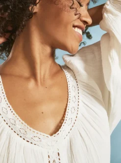 What A Vibe - Crop Top Mit Langen Armeln Fur Frauen><noscript><img width=